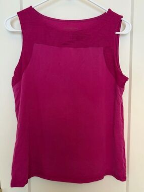 Coldwater Creek Magenta Tank Top with Scoop Neck